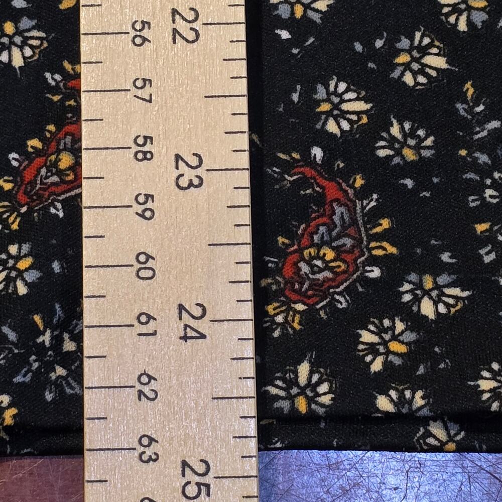 Mardi Modes Vintage 70s Paisley Blouse ┃Black Rust ┃Psychedelic Boho Whimsigoth - Picture 7 of 9